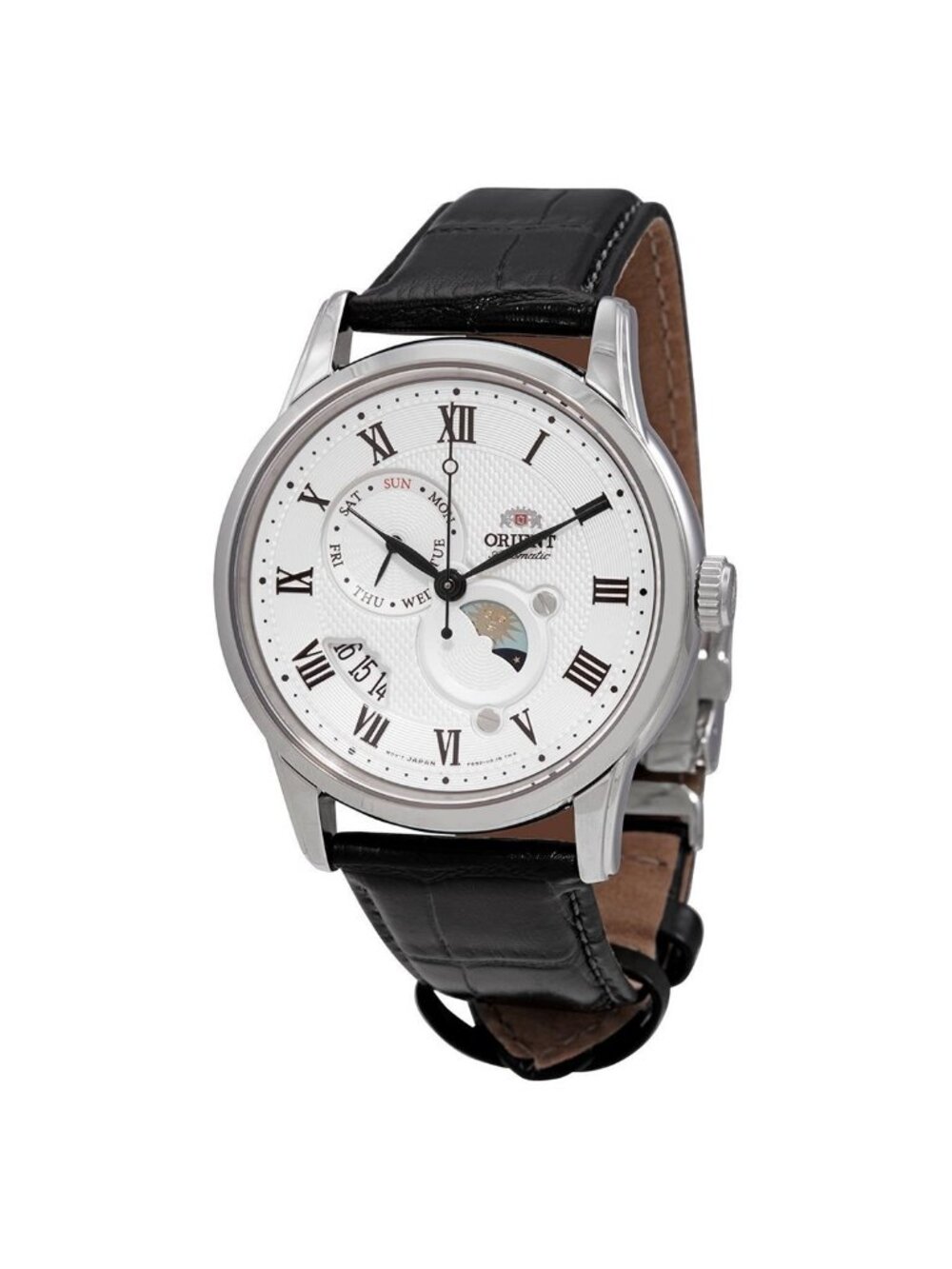 NWT Orient Sun and Moon Automatic White Dial Men's Watch